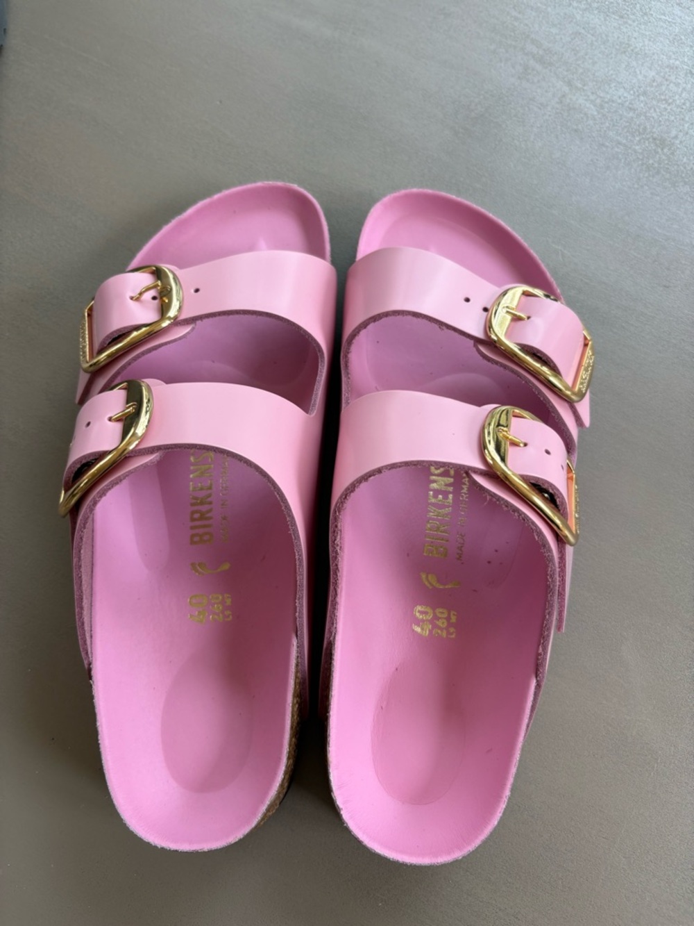 Birkenstock Arizona Big Buckle High Shine Sandals - Pink - Picture 3 of 7
